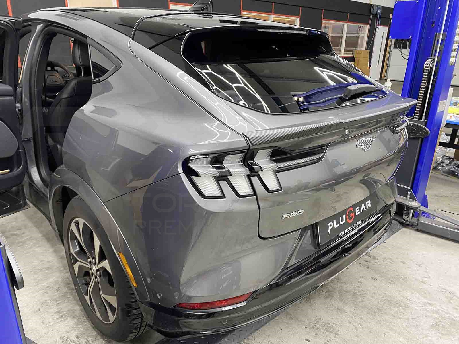 fm290_Ford Mustang Mach-e Tail Spoiler - Performance Version (ABS+Coating)
