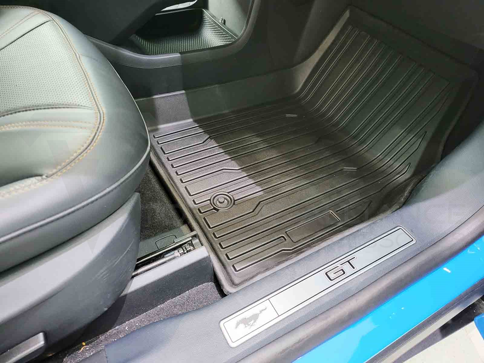 Ford Mustang Mach-e: All-weather Floor Mats, Floor Liners (Premium Recyclable Rubber) - Torque Alliance