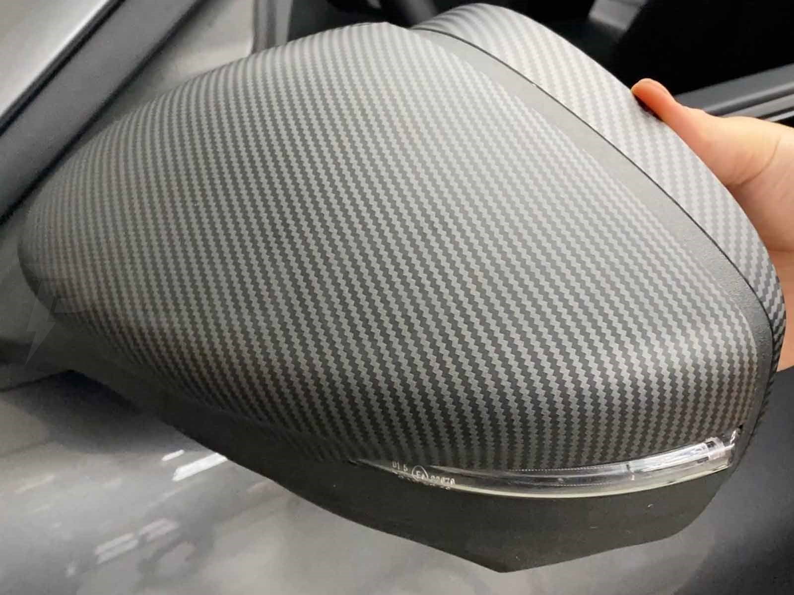 Ford Mustang Mach-e: Side Mirror Overlays, Rear View Mirror Cover (2 pcs) - Torque Alliance