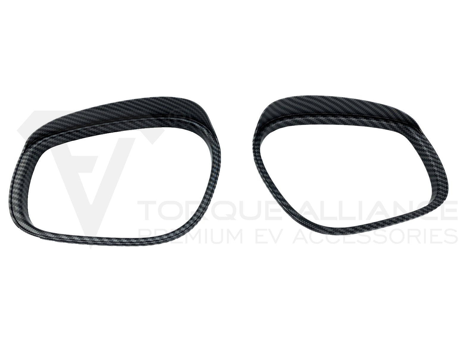 Ford Mustang Mach-e: Side Mirror, Rear View Mirror Rain Guard (Carbon-look) - Torque Alliance