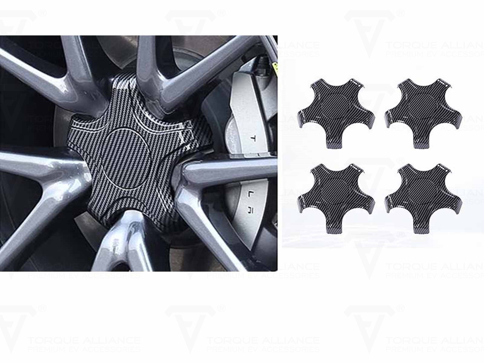 Model 3: Pentagram Aero Wheel Hub Caps - Torque Alliance