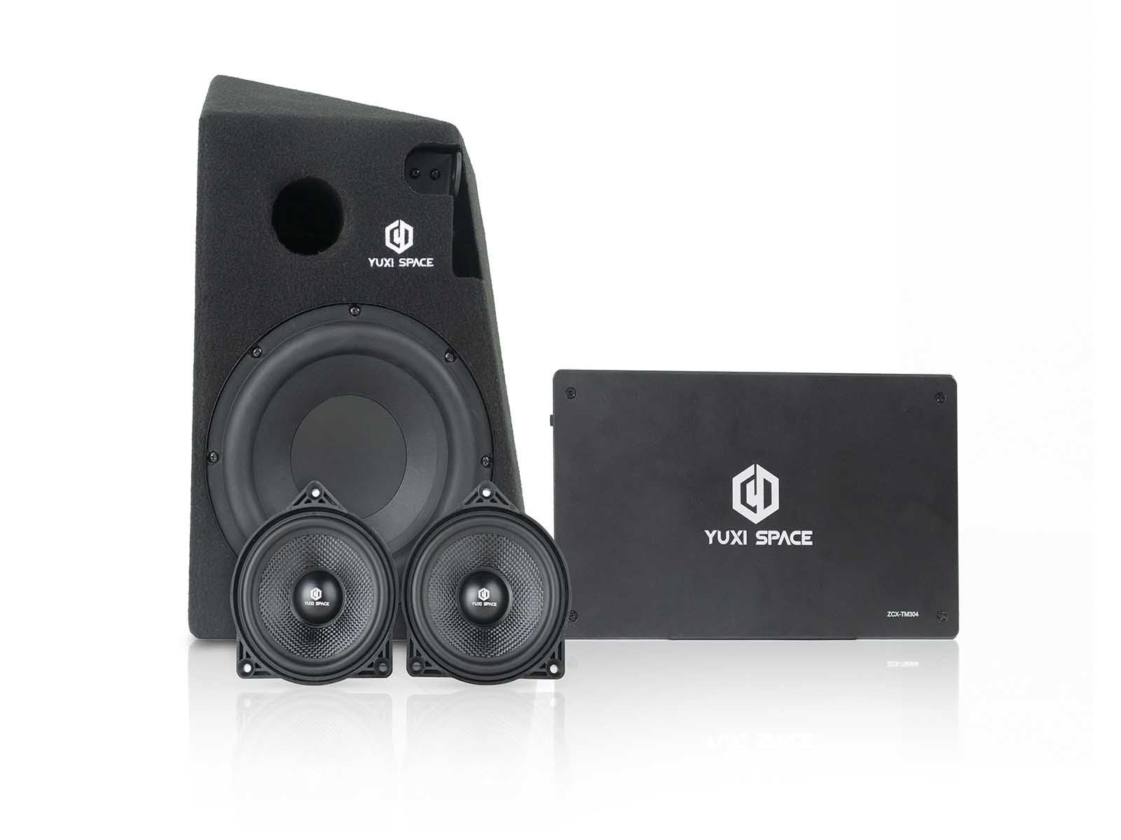 Model 3: Premium Audio Upgrade Kit (Subwoofer + Amp + 2 rear surround speakers) - Torque Alliance