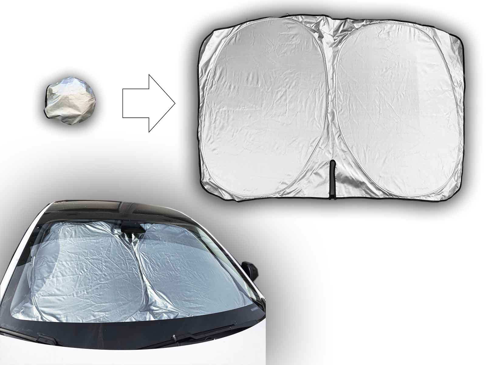 Model 3:Foldable Windshield Sunshade - Torque Alliance