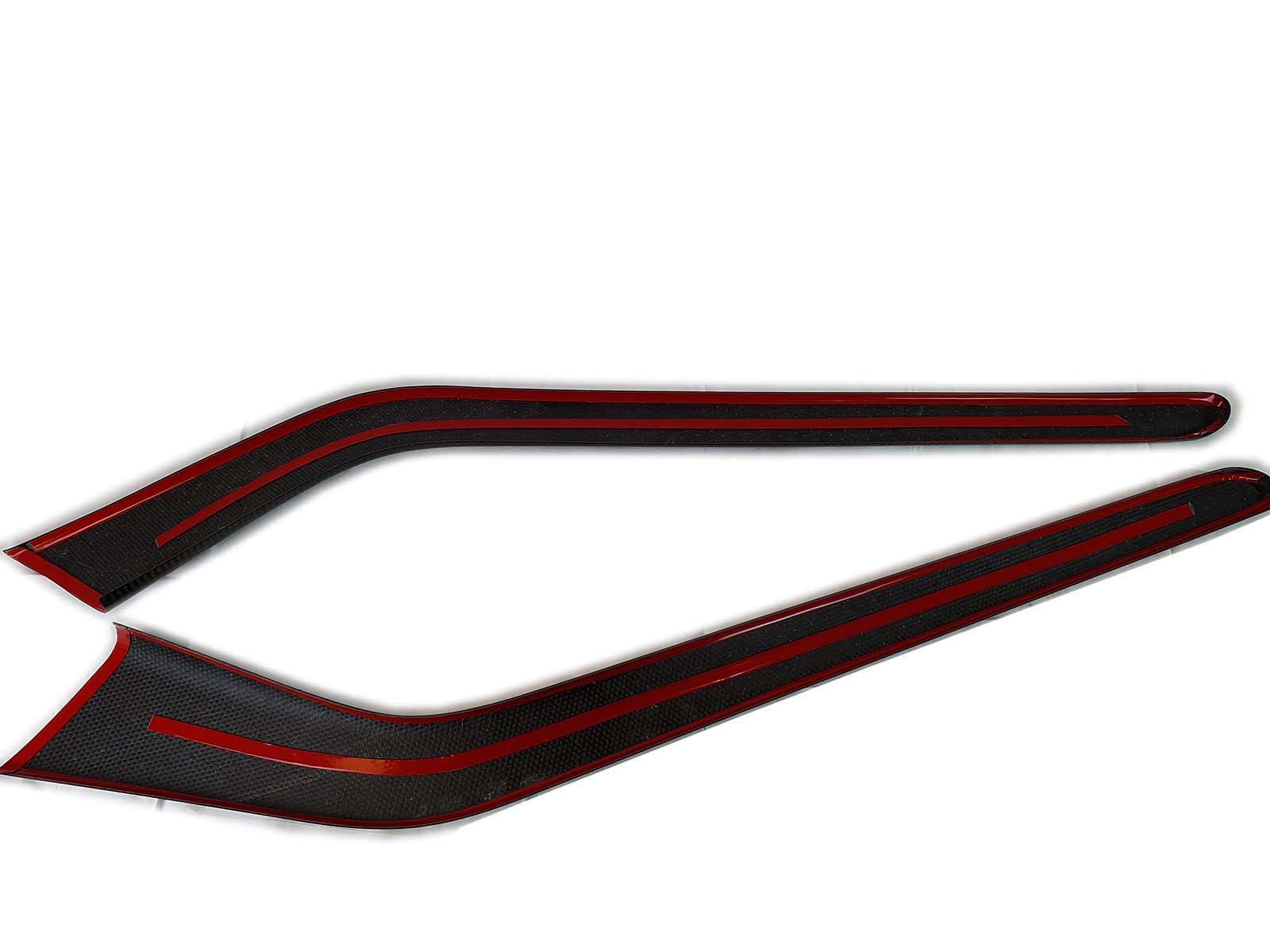 Model 3&Y: Middle Console Edge Trim (Genuine Carbon Fiber Collection) - Torque Alliance