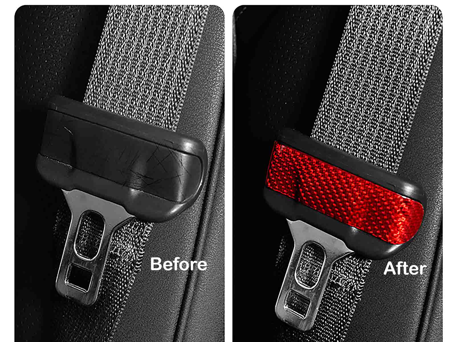Model 3&Y: Seat belt decorative patch (Carbon fiber) - Torque Alliance
