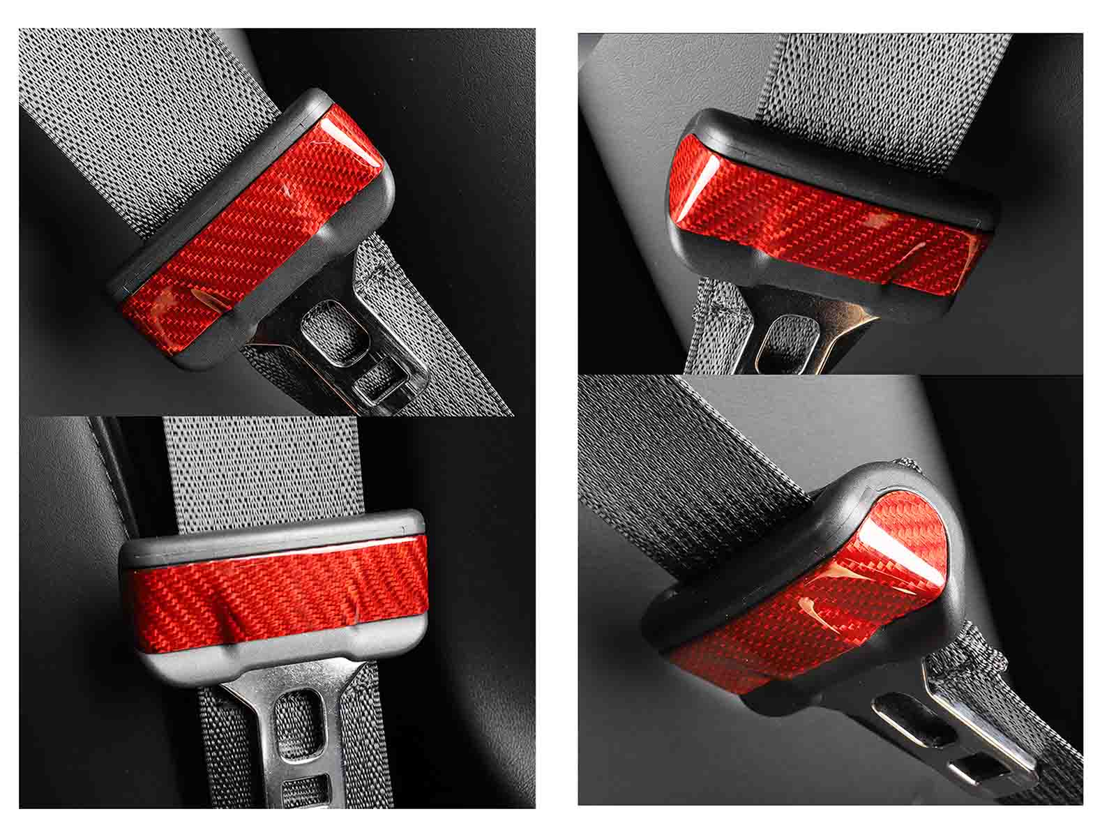 Model 3&Y: Seat belt decorative patch (Carbon fiber) - Torque Alliance