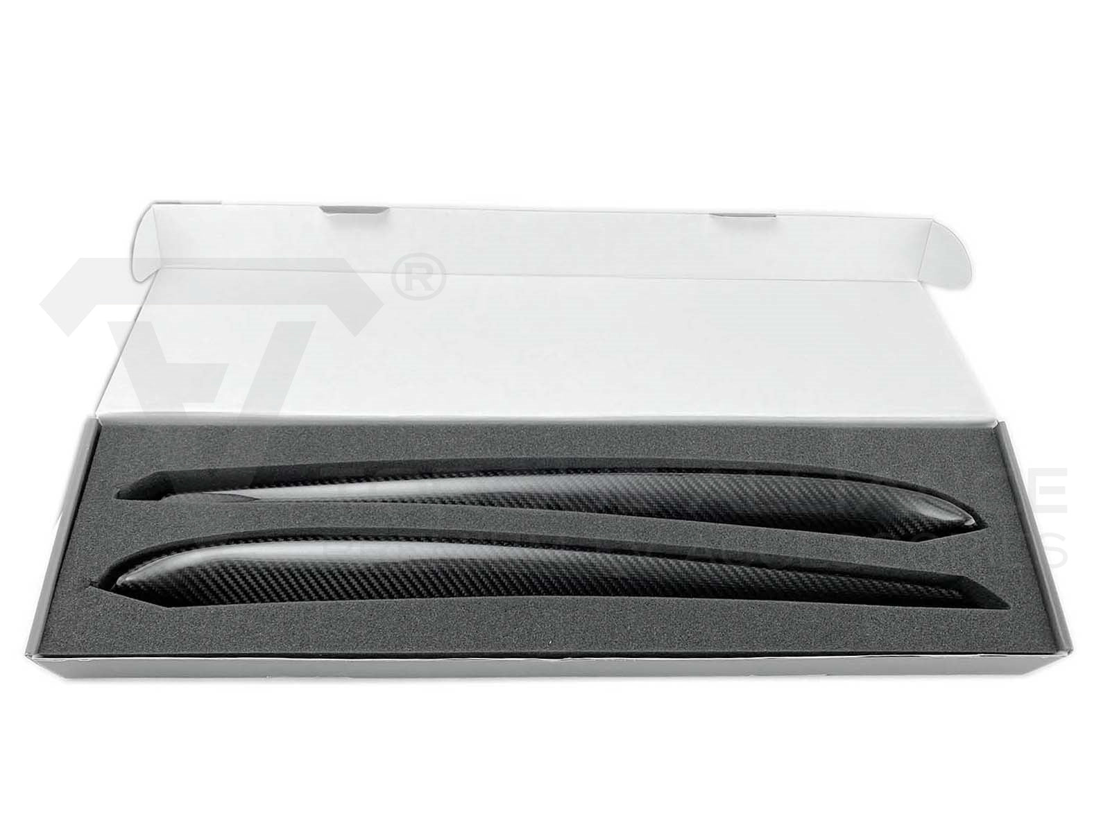 Model 3&Y:Genuine Carbon Fiber Door Panel Insert, Door Panel Trim