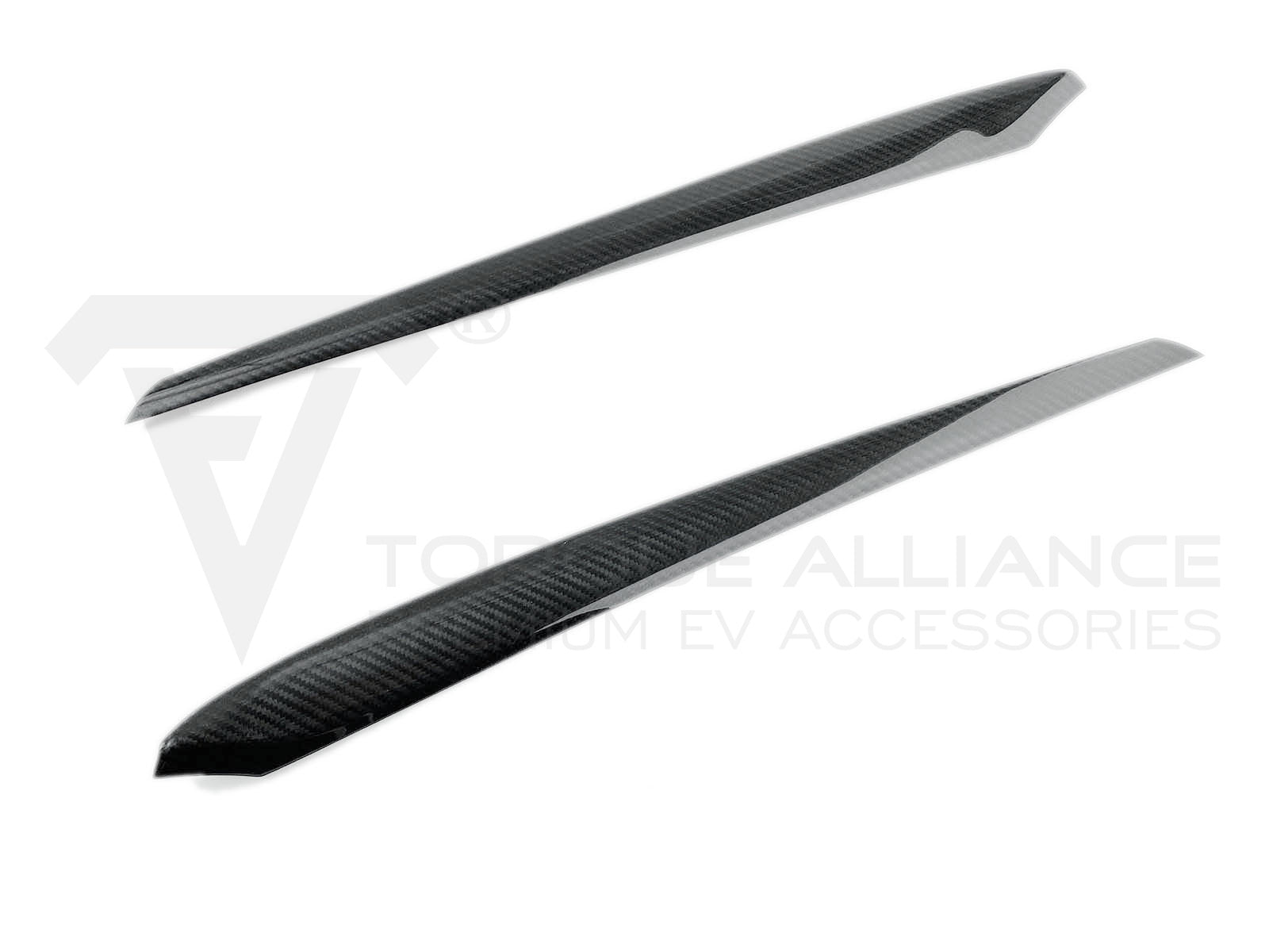 Model 3&Y:Genuine Carbon Fiber Door Panel Insert, Door Panel Trim