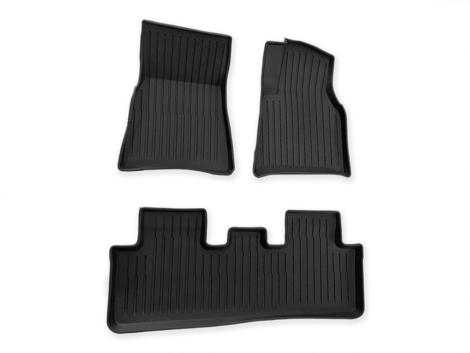 Tesla Model Y: All-weather Interior Floor Mats (Premium Recyclable Rubber), RHD(UK) Version - Torque Alliance