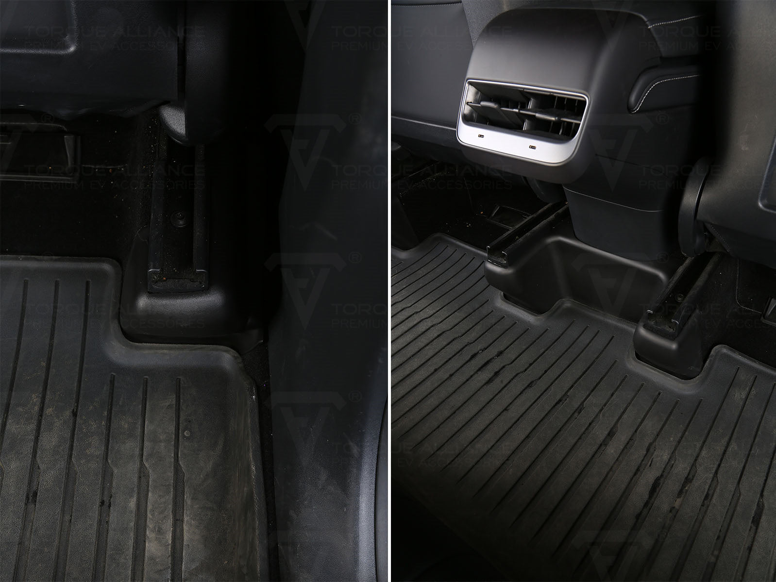 Tesla Model Y: Seat Slide Rail Anti-Kick Corner Guard (set of 7) - Torque Alliance