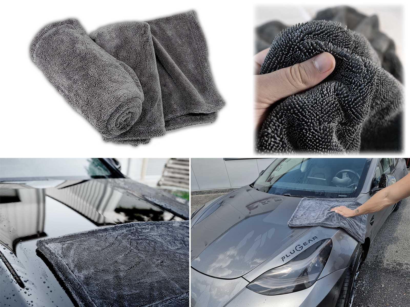 Universal: Professional 1200 GSM Super Thick Twisted Loop Car Detailing / Drying Towel - Torque Alliance
