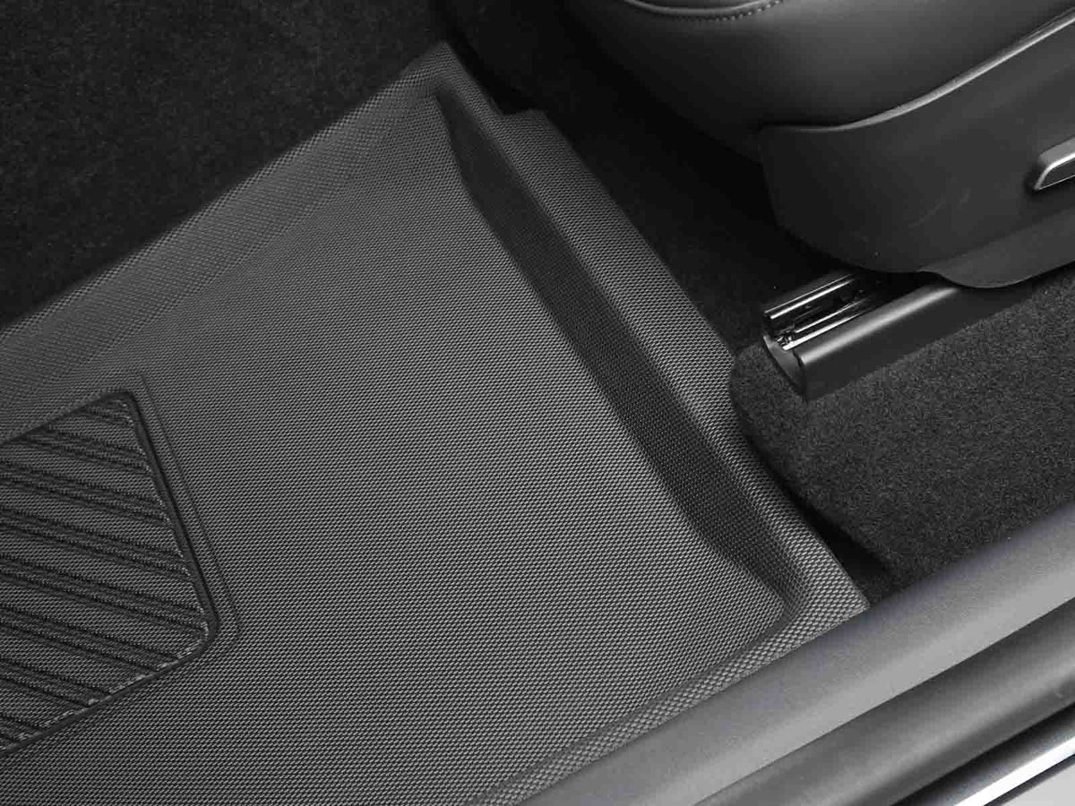 Tesla Model Y: Allwetter-Fußmatten für den Innenraum (3D-TPR Gummi), RHD(UK  - Torque Alliance