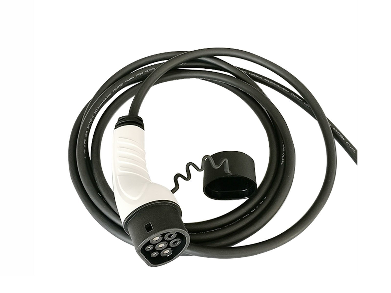 Câble de chargement du VE, câble libre vers le type 2 (voiture), 16A, 3 phases, 5m, Fisher - Torque Alliance