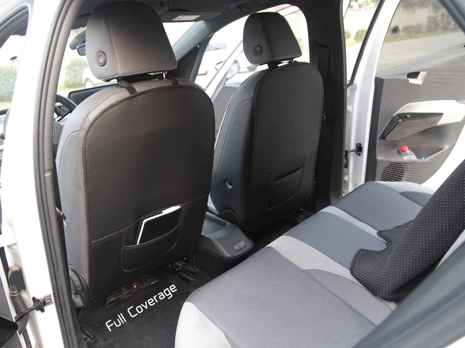 VW ID.3 : Jeu de housses de protection des dossiers de sièges avant (cuir artificiel)