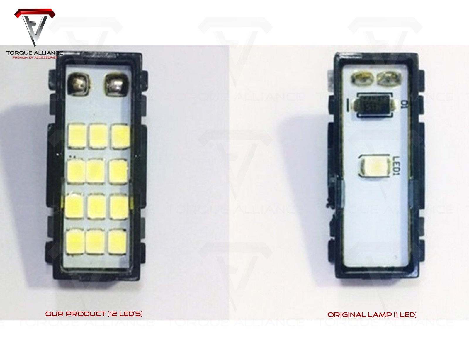 Model 3/S/X/Y: LED interieurlamp met hoge lichtopbrengst (enkele verpakking) - Torque Alliance