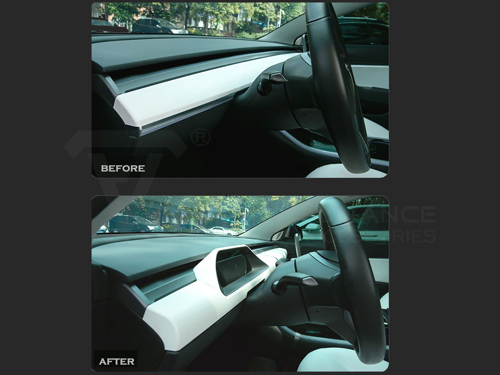 Tesla Model 3_Dashboard Upgrade Module met Instrument Display - Torque Alliance