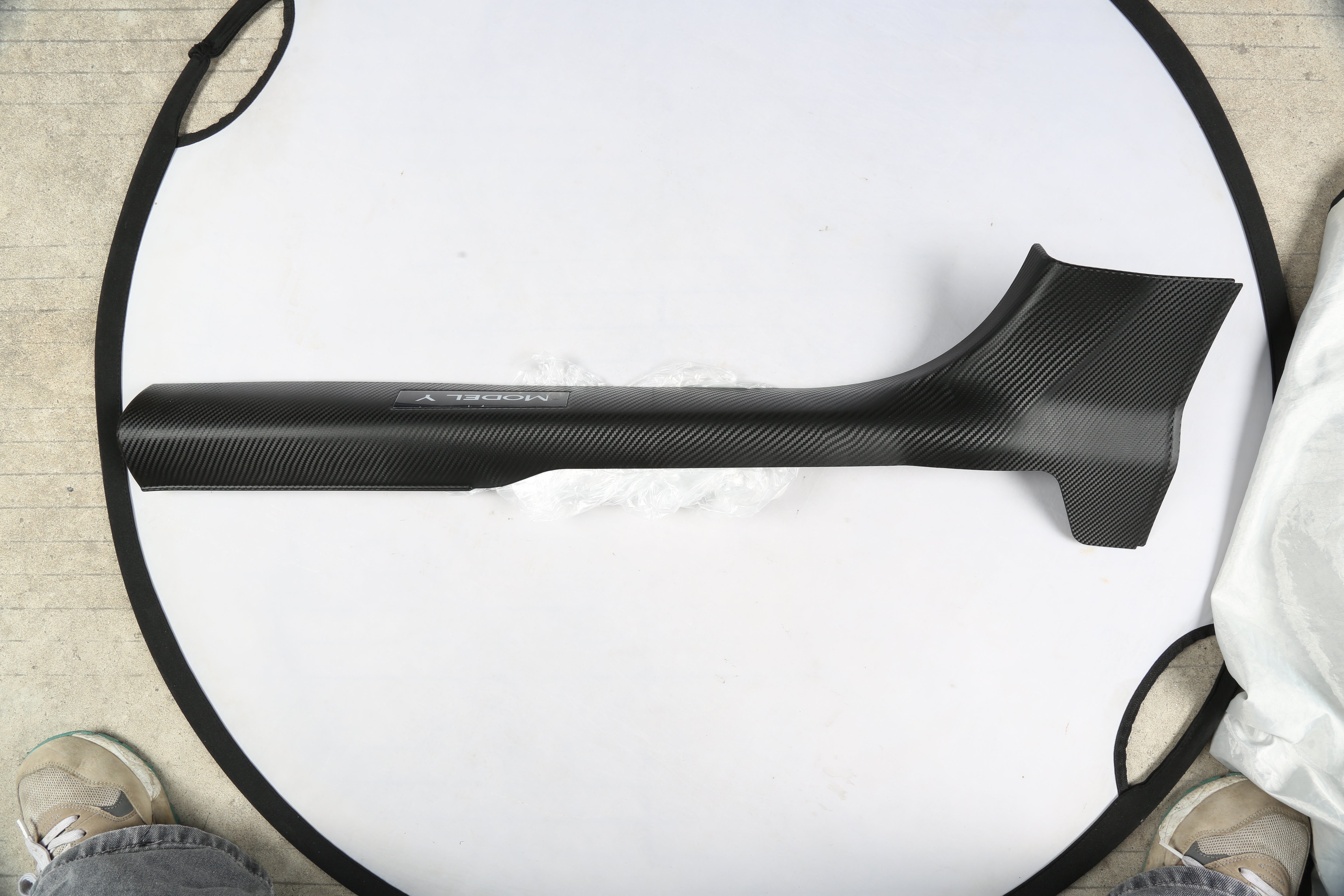 Tesla Model Y 2025 Juniper: Interior Door Sill Protector (ABS Carbon Look)