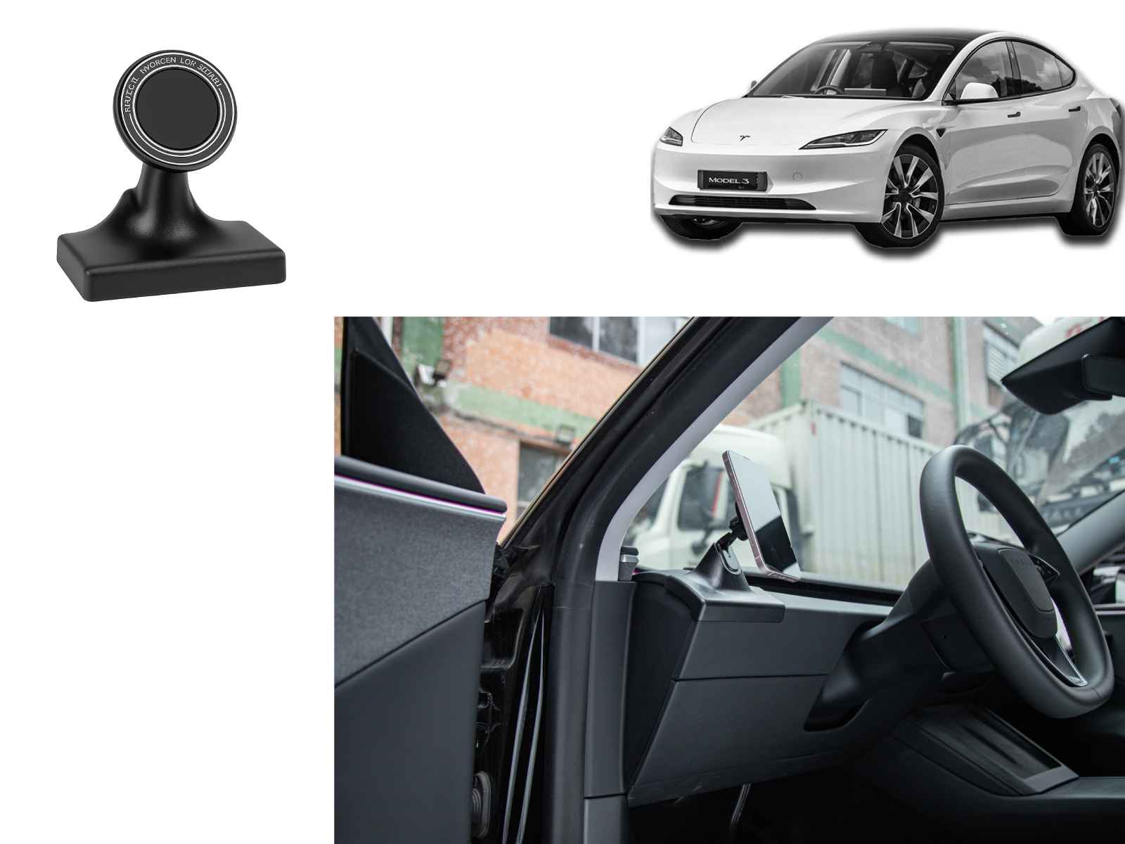 Tesla Model 3 2024 Highland: Dashboard Mobile Phone Holder