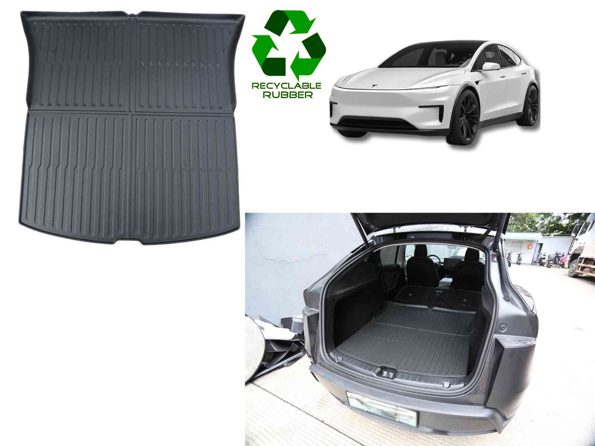 Tesla Model Y 2025 Juniper: Trunk Mat, Boot Liner (Premium Recyclable Rubber)