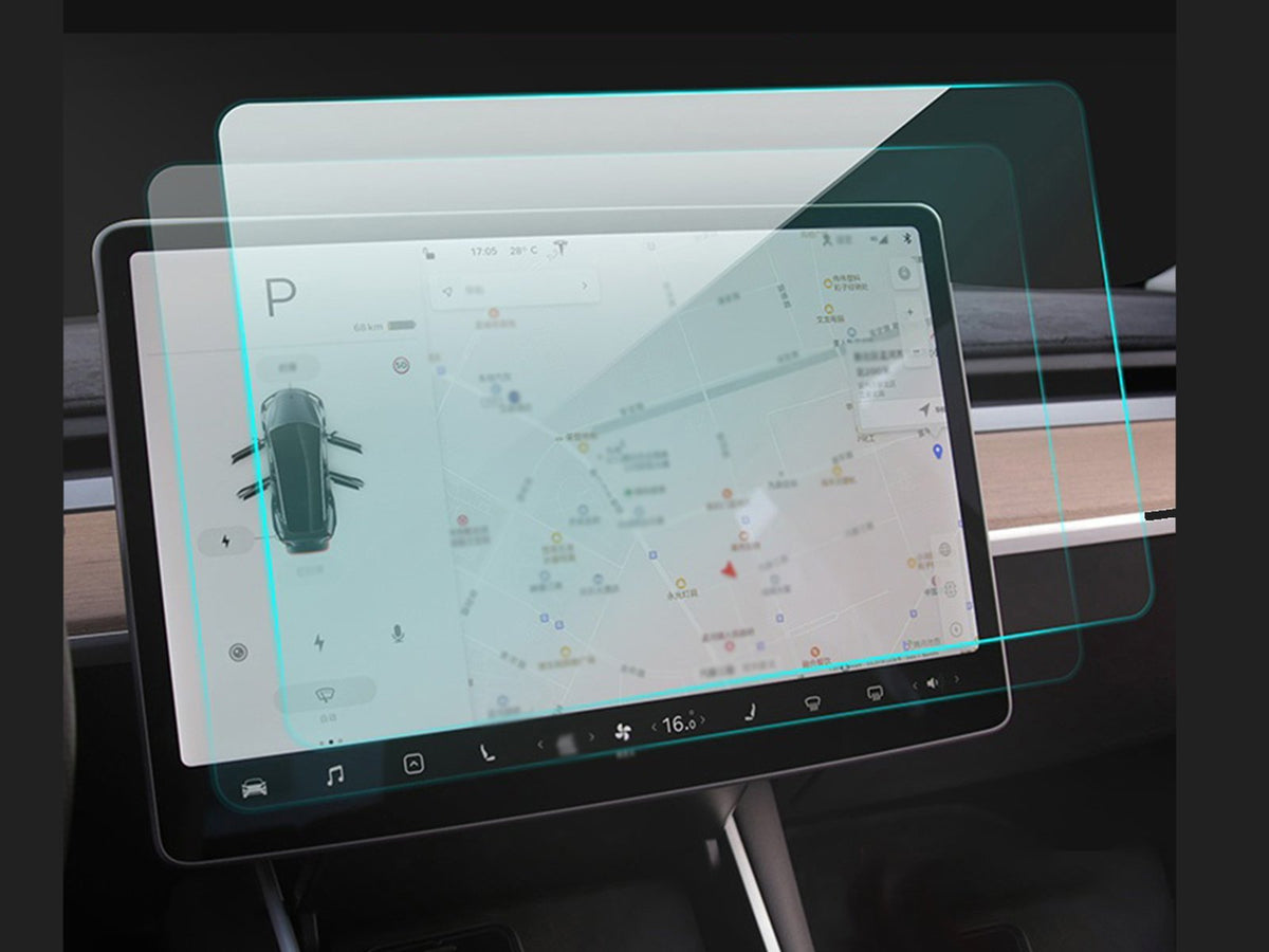 Tesla Model 3 and Model Y: Tempered Glass Screen Protector