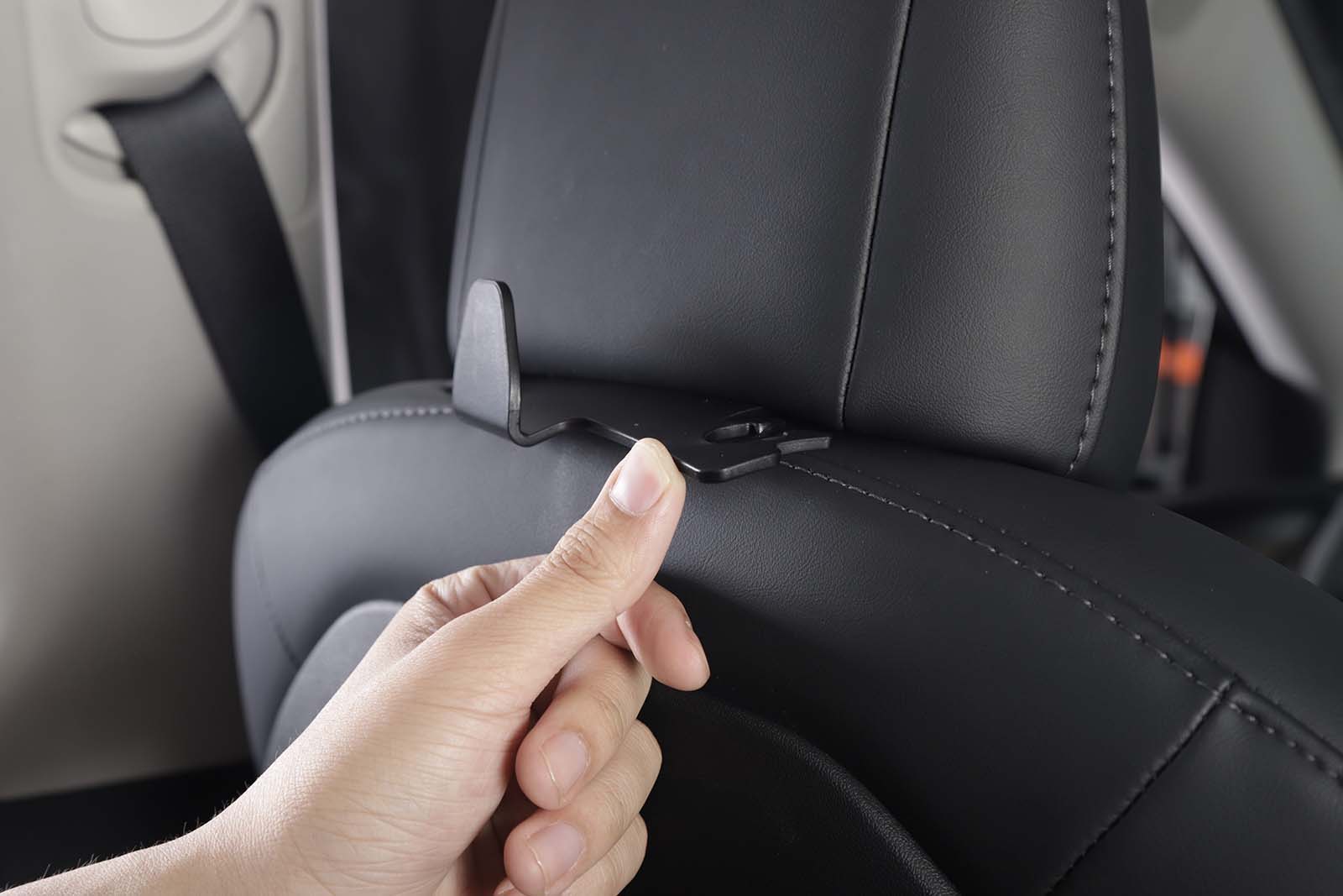 Tesla Model 3 and Model Y: Seat Headrest Hook Hanger, Bag Holder - Torque Alliance