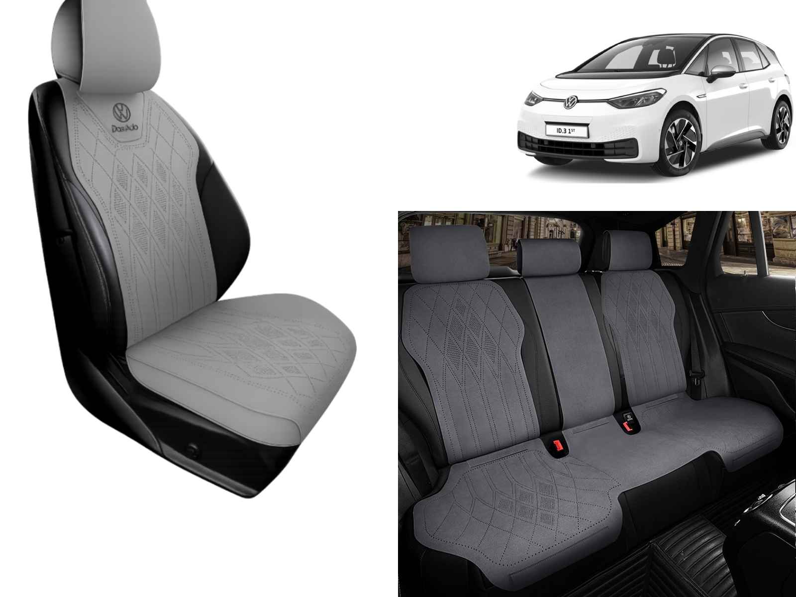 vd45-391_V W ID.4, V W ID.5 Seat Cover Set, Seat Protector Set (5 seats)