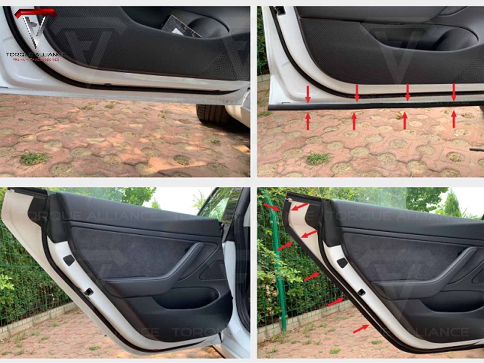 Tesla Model Y (incl. 2025 Juniper ):  Rubber Seal Strips Set for Overall Protection and Noise Reduction (4 Doors, AB Pillar, Frunk and Trunk)