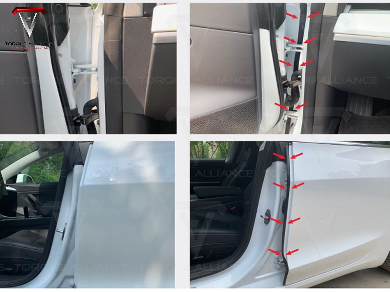 Tesla Model Y (incl. 2025 Juniper ):  Rubber Seal Strips Set for Overall Protection and Noise Reduction (4 Doors, AB Pillar, Frunk and Trunk)
Alliance