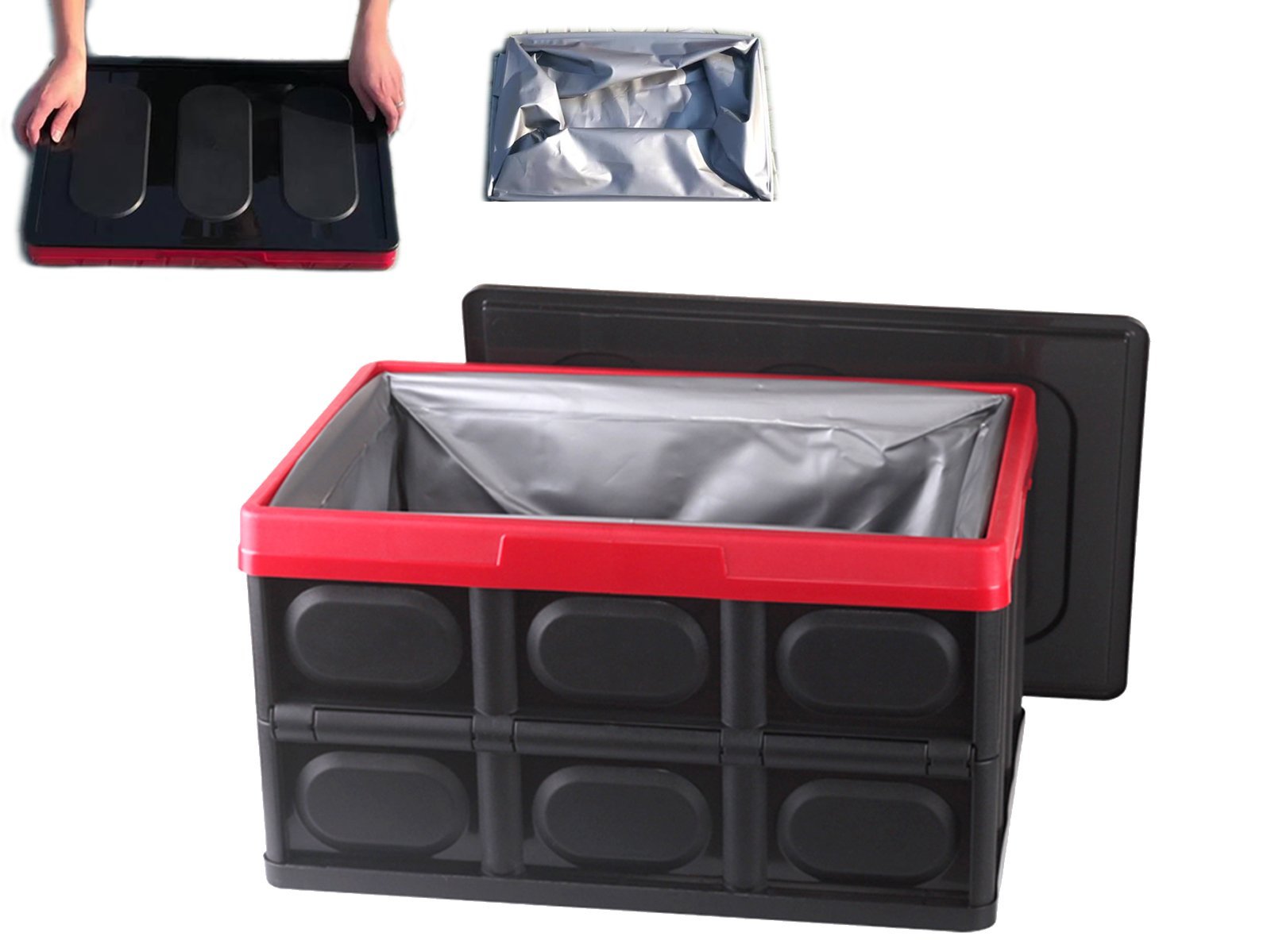 Foldable & Portable Storage Box incl. Waterproof Liner (55 Liters) - Torque  Alliance