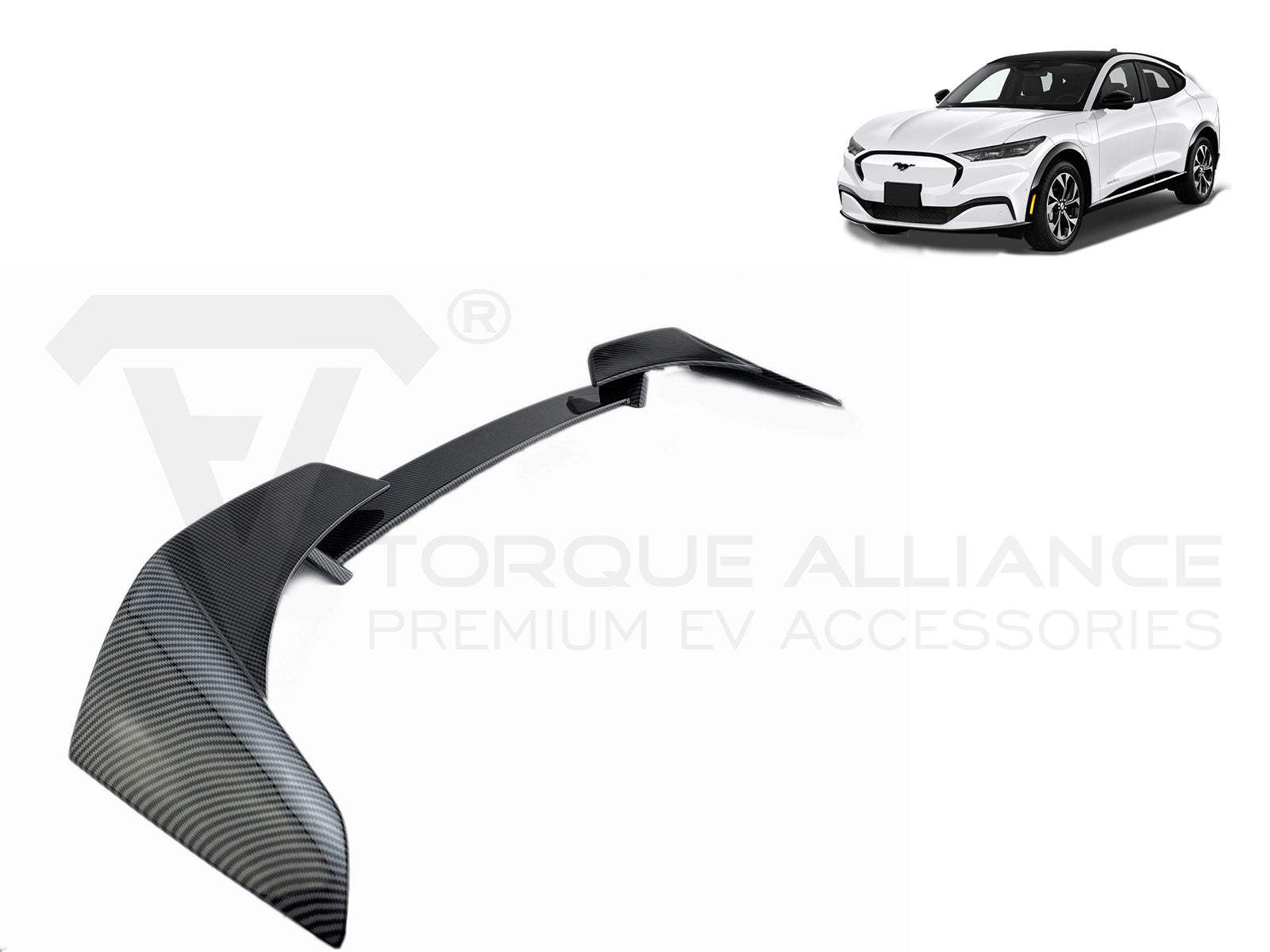 Ford Mustang Mach-e: Tail Spoiler - GT Version (ABS + Coating) - Torque  Alliance