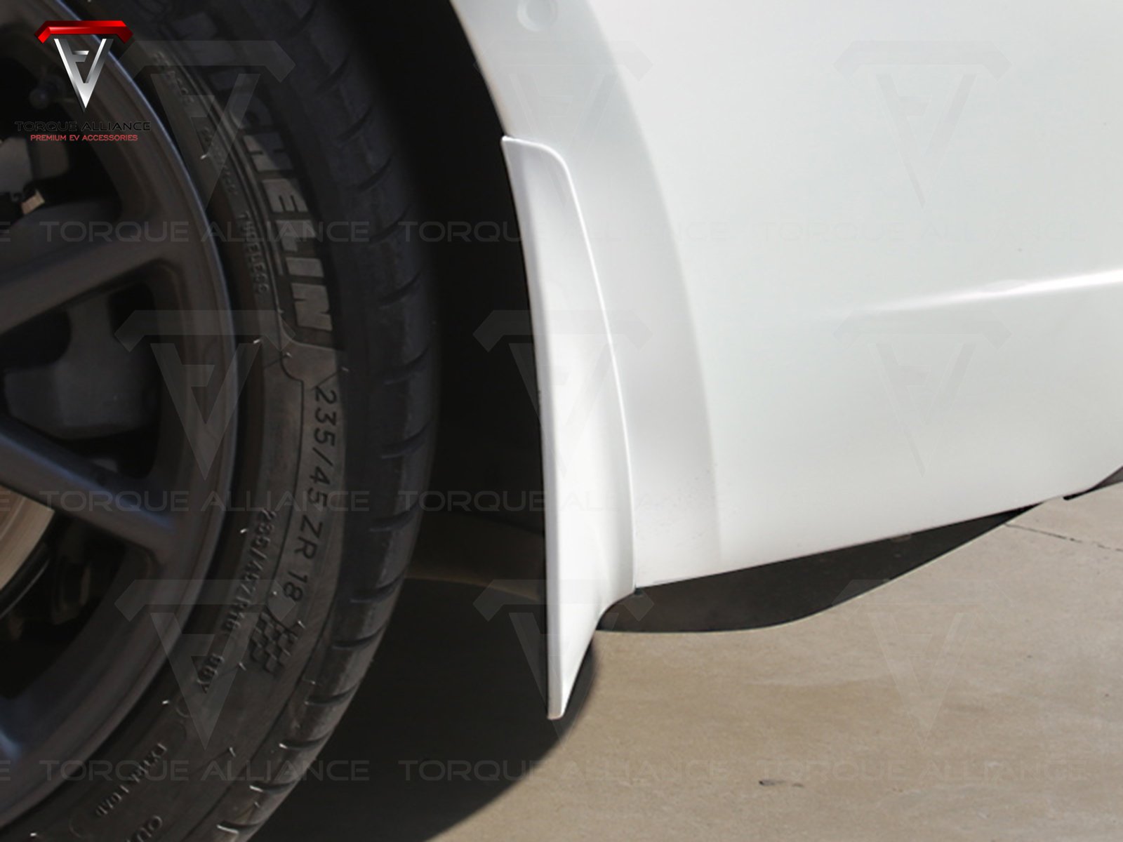 Tesla Model 3 Mud Flaps 4pcs Carbon Fiber Design Front & Rear 2017-2023 – No Drilling