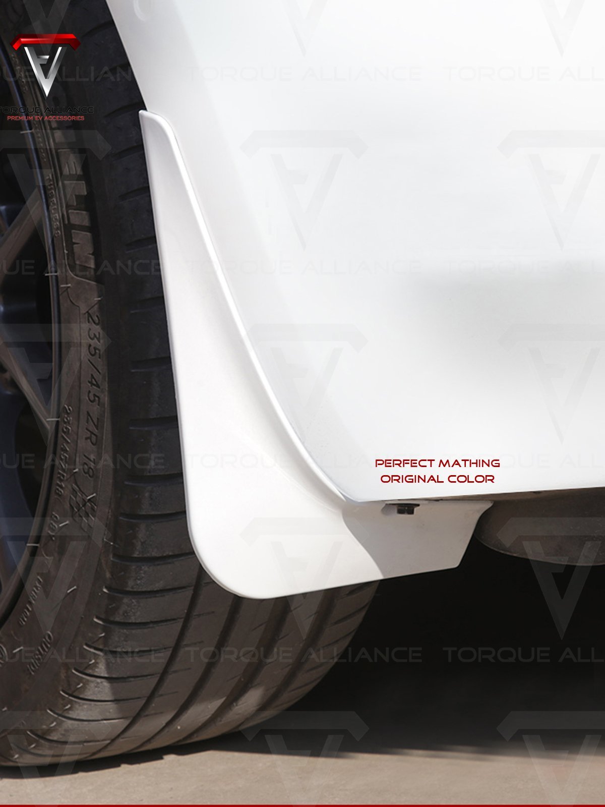 2nd Generation Mud Flaps (4 pcs) for Tesla Model 3 - Torque Alliance