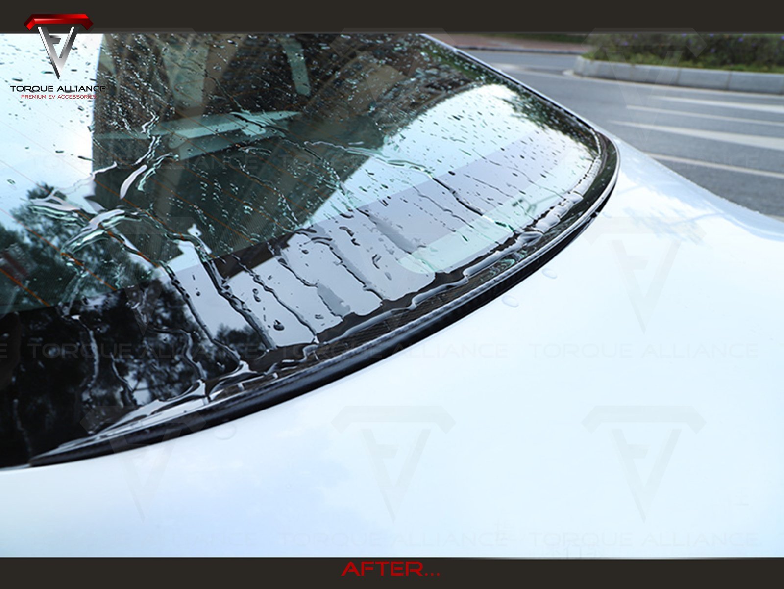 Model 3: Anti-Rain Back Window Spoiler - Torque Alliance