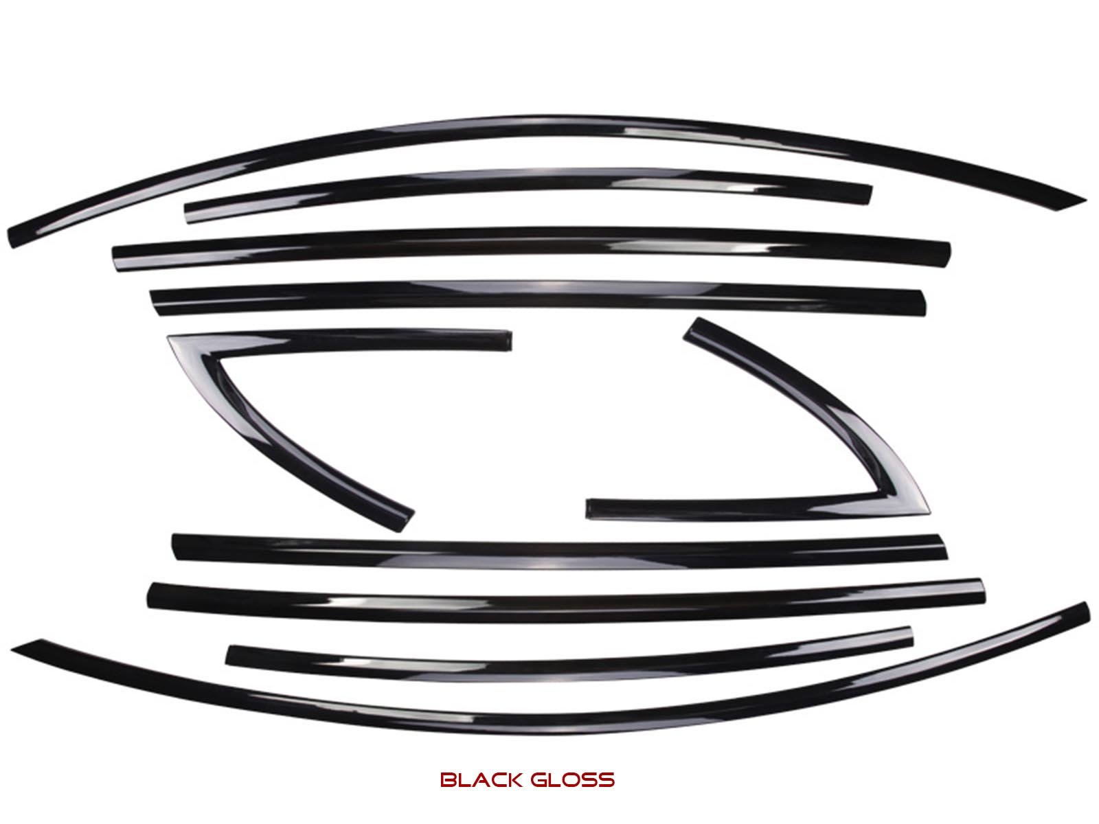 Model 3: Chrome-Delete Kit for Window Frames (ABS plastic shell) - Torque Alliance