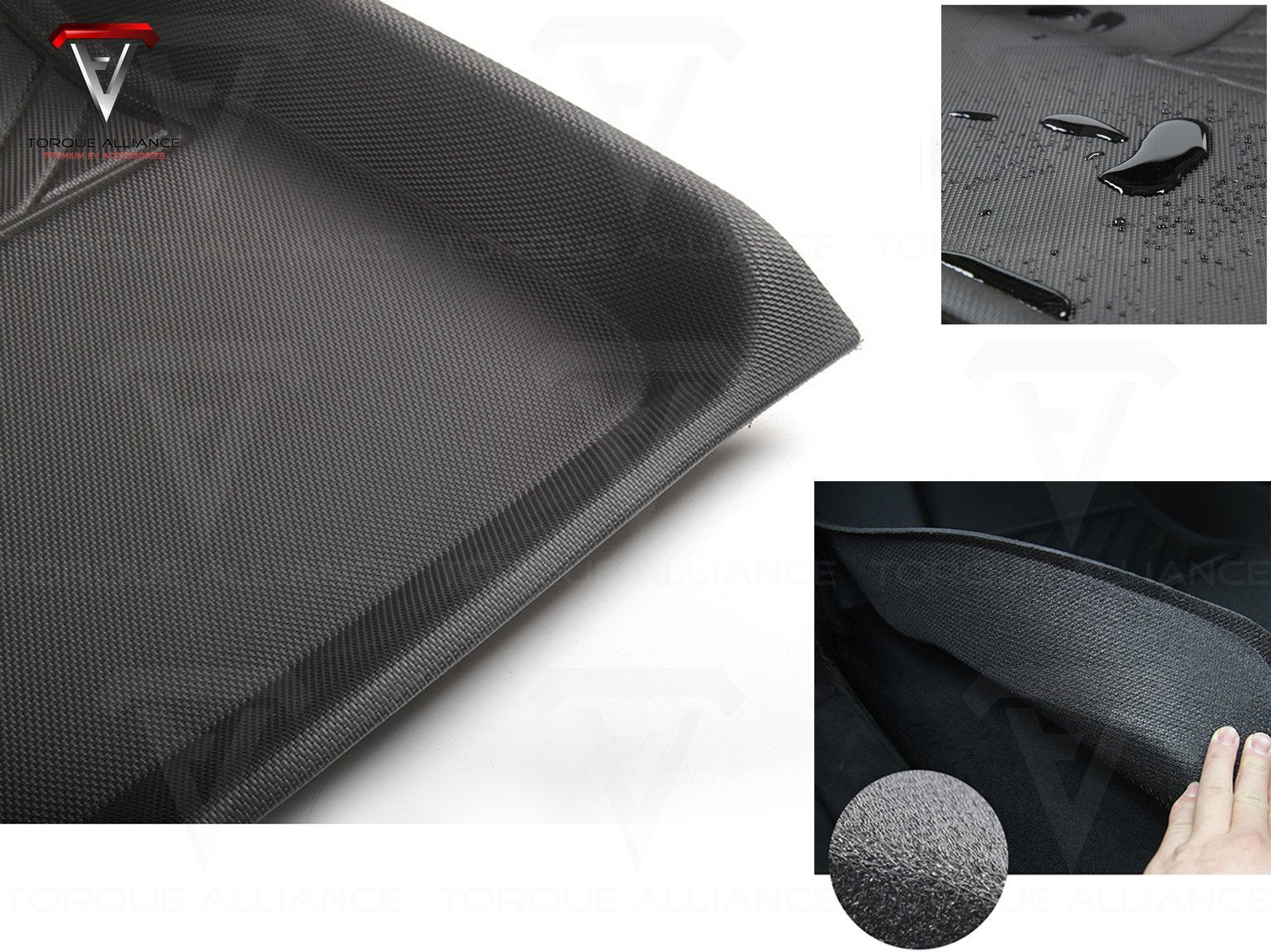 Model 3: Multi-layer 3D Rubber All-weather Floor Mats (3 pcs) - Torque Alliance