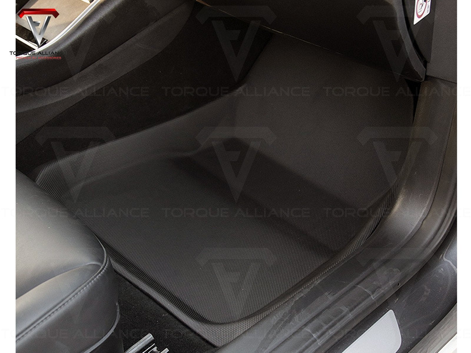 Model 3: Multi-layer 3D Rubber All-weather Floor Mats (3 pcs) - Torque Alliance
