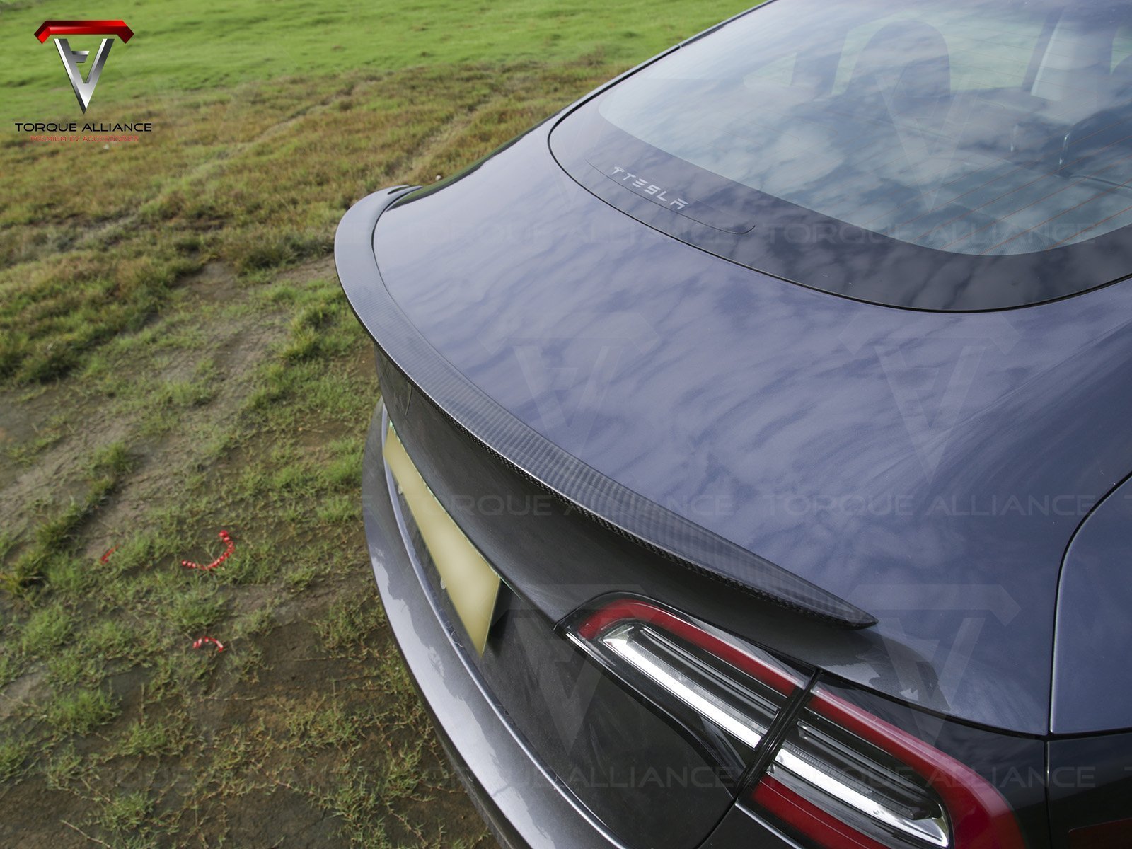 Model 3_Performance Tail Spoiler (Genuine Carbon Fiber Collection) - Torque Alliance