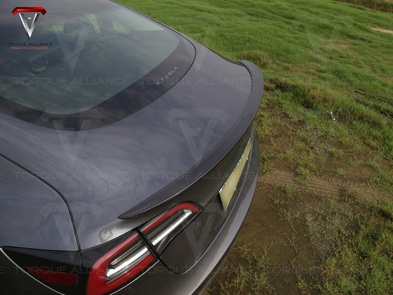 Model 3_Performance Tail Spoiler (Genuine Carbon Fiber Collection) - Torque Alliance