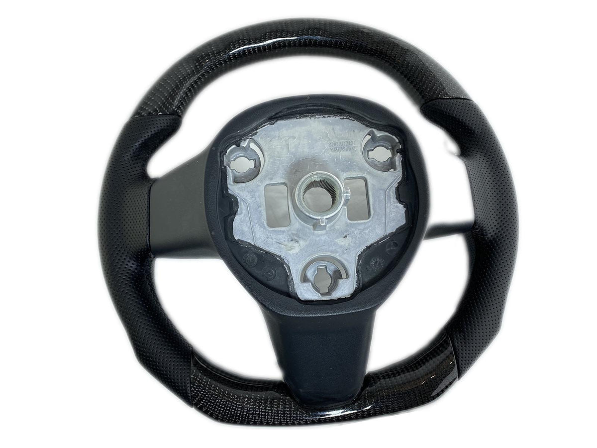 Tesla Model 3 and Model Y: Custom Made Carbon Fiber Steering Wheel - Torque  Alliance