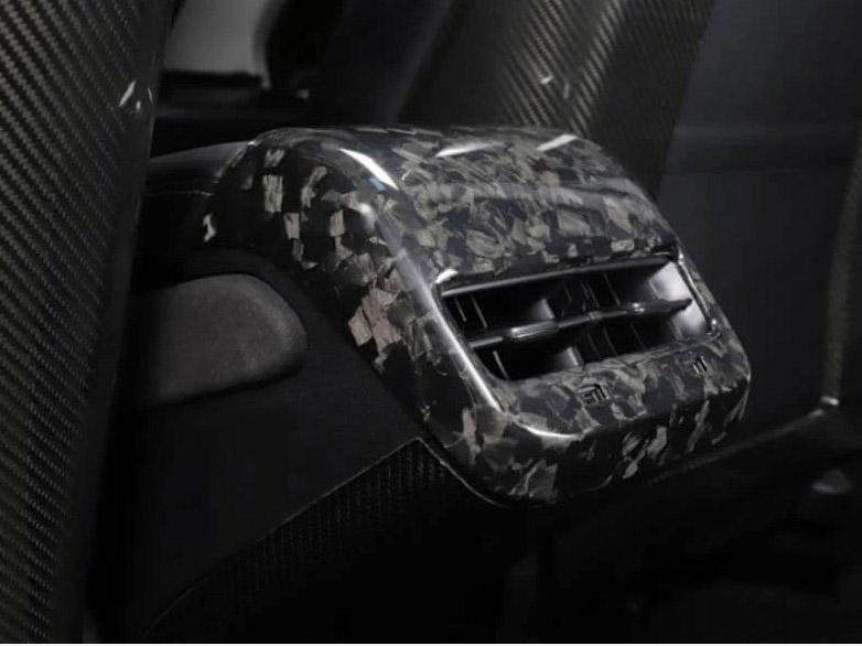 Model 3&Y: Rear Seat AirCo Outlet Trim (Genuine Carbon Fiber Collection) - Torque Alliance