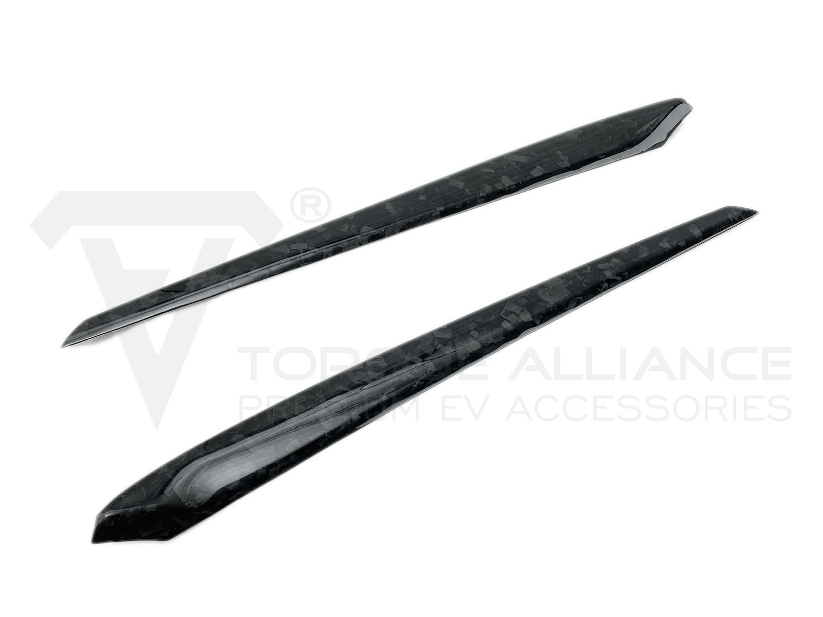 Model 3&Y:Genuine Carbon Fiber Door Panel Insert, Door Panel Trim