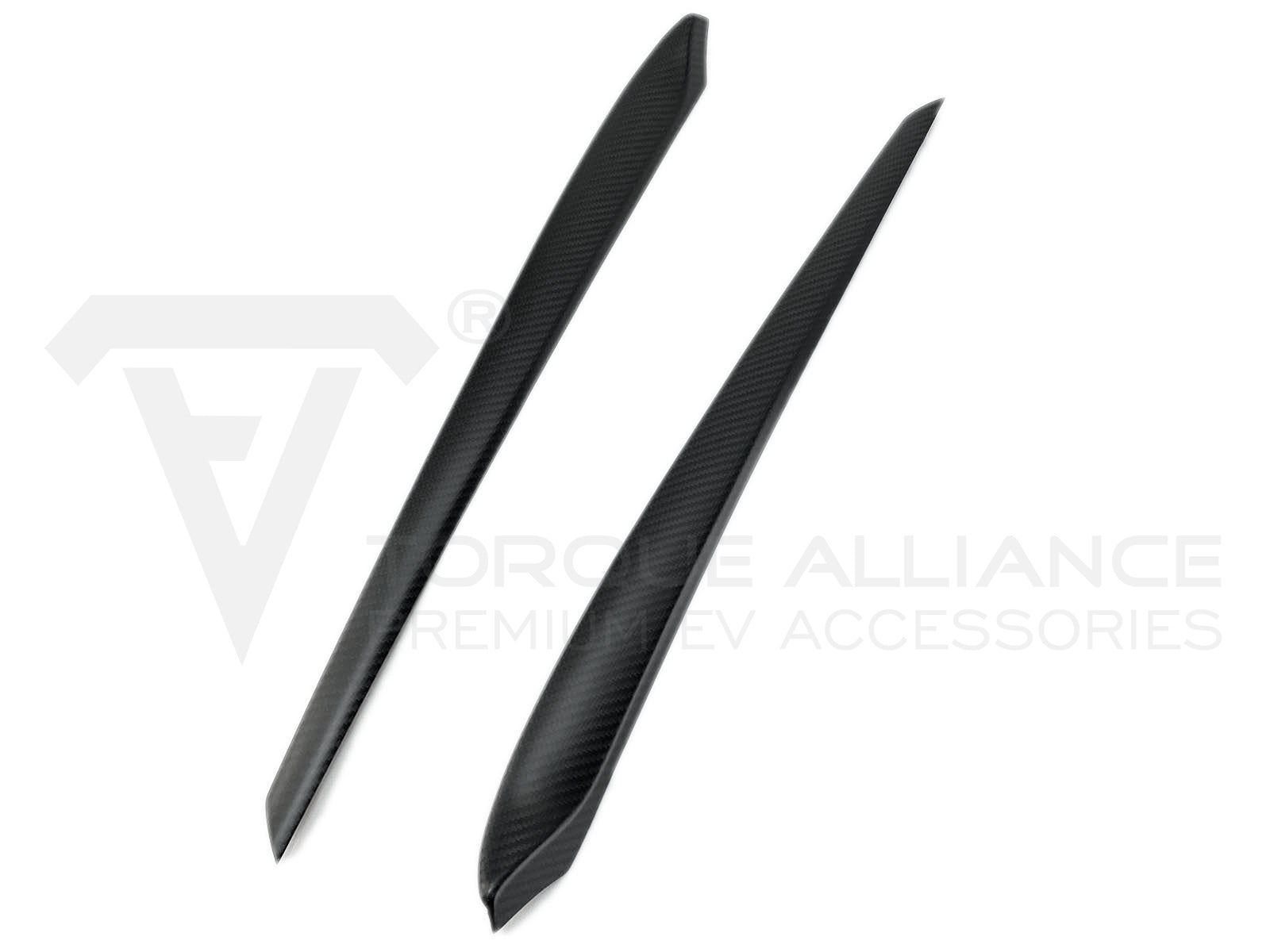 Model 3&Y:Genuine Carbon Fiber Door Panel Insert, Door Panel Trim