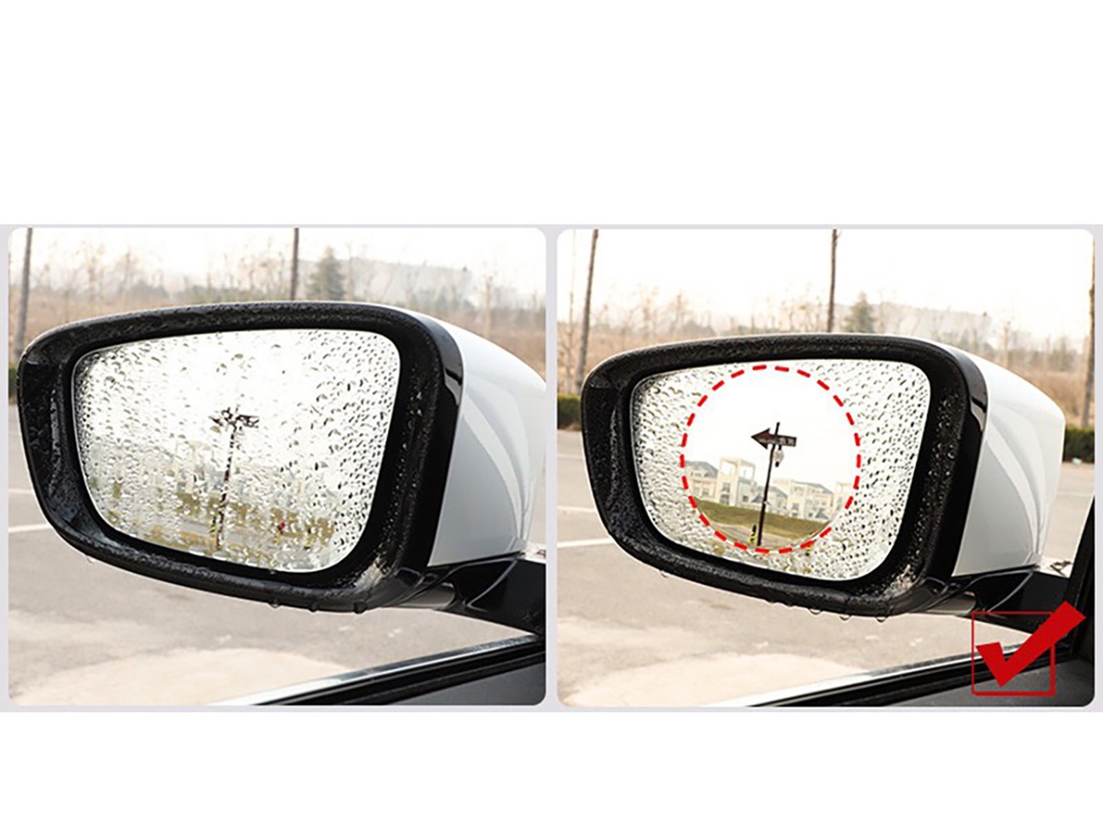 Rear Mirror + Side Windows Anti-fog Sticker Set - Torque Alliance