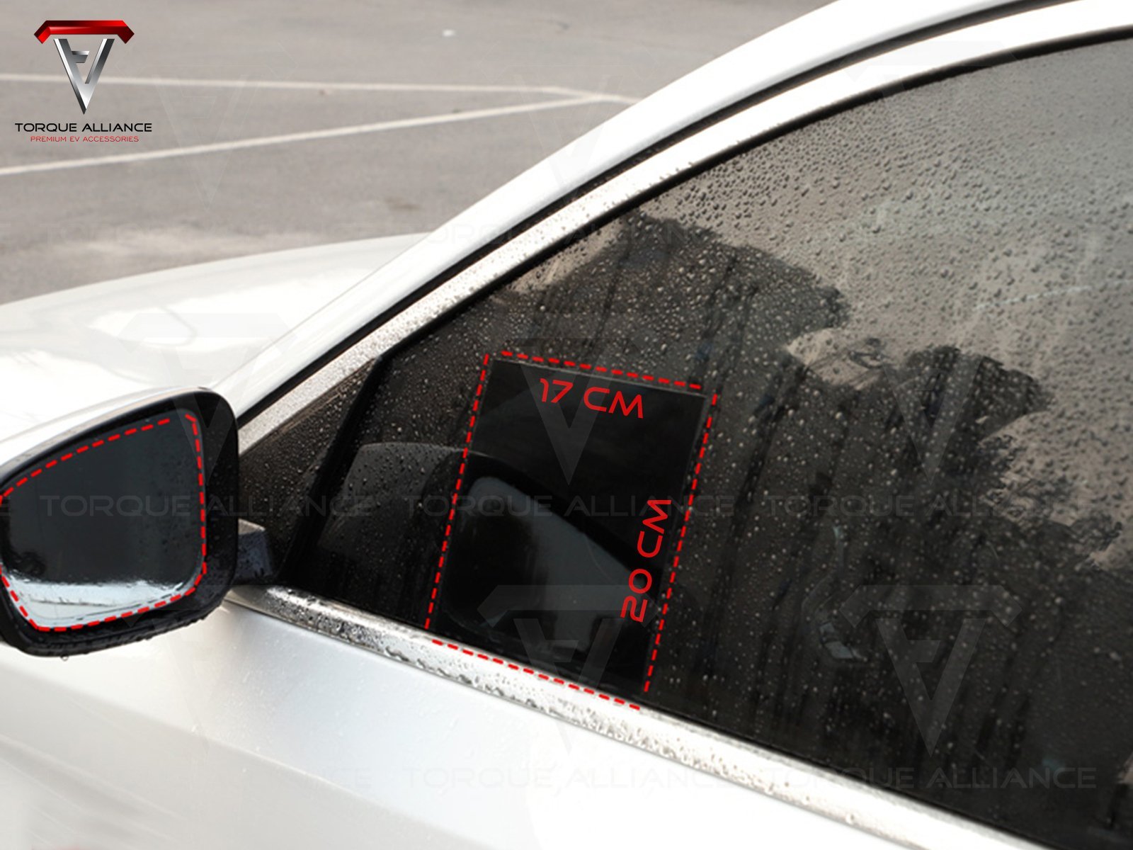 Rear Mirror + Side Windows Anti-fog Sticker Set - Torque Alliance