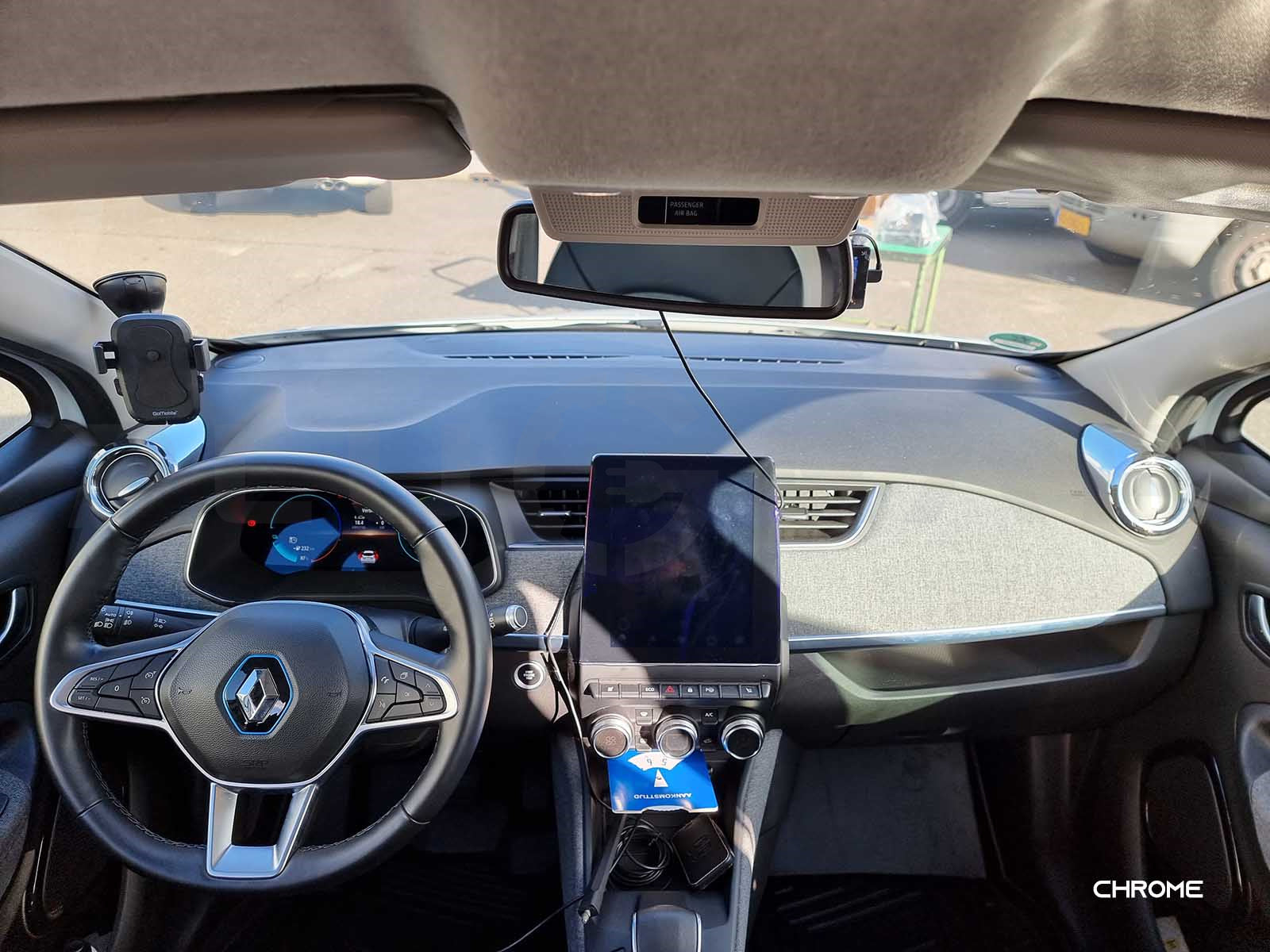 Renault Zoe : Insert de décalque de sortie d'air du tableau de bord
