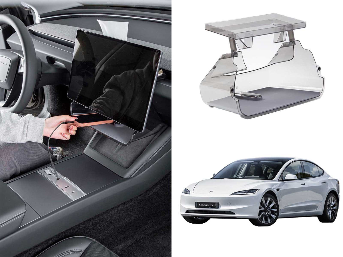 Tesla Model 3 (2024 Highland): Behind Screen Organizer & Under Screen
