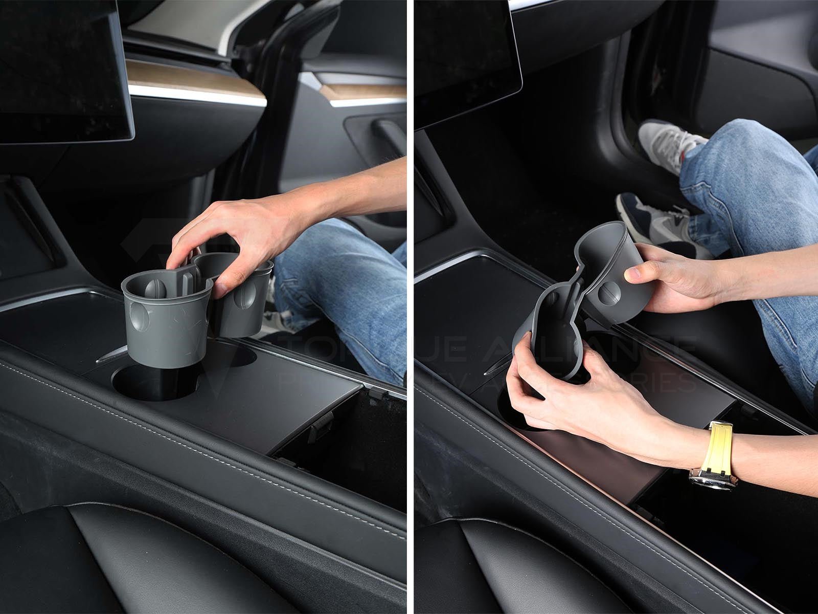 Tesla Model 3 and Model Y: Cup Holder Insert - Torque Alliance