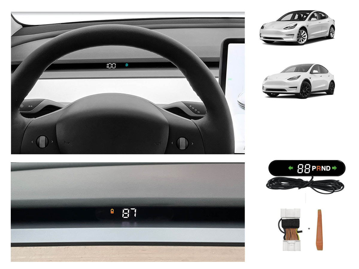 Tesla Model 3 and Model Y: Retrofit Stealth/ Hidden Dashboard HUD (Hea