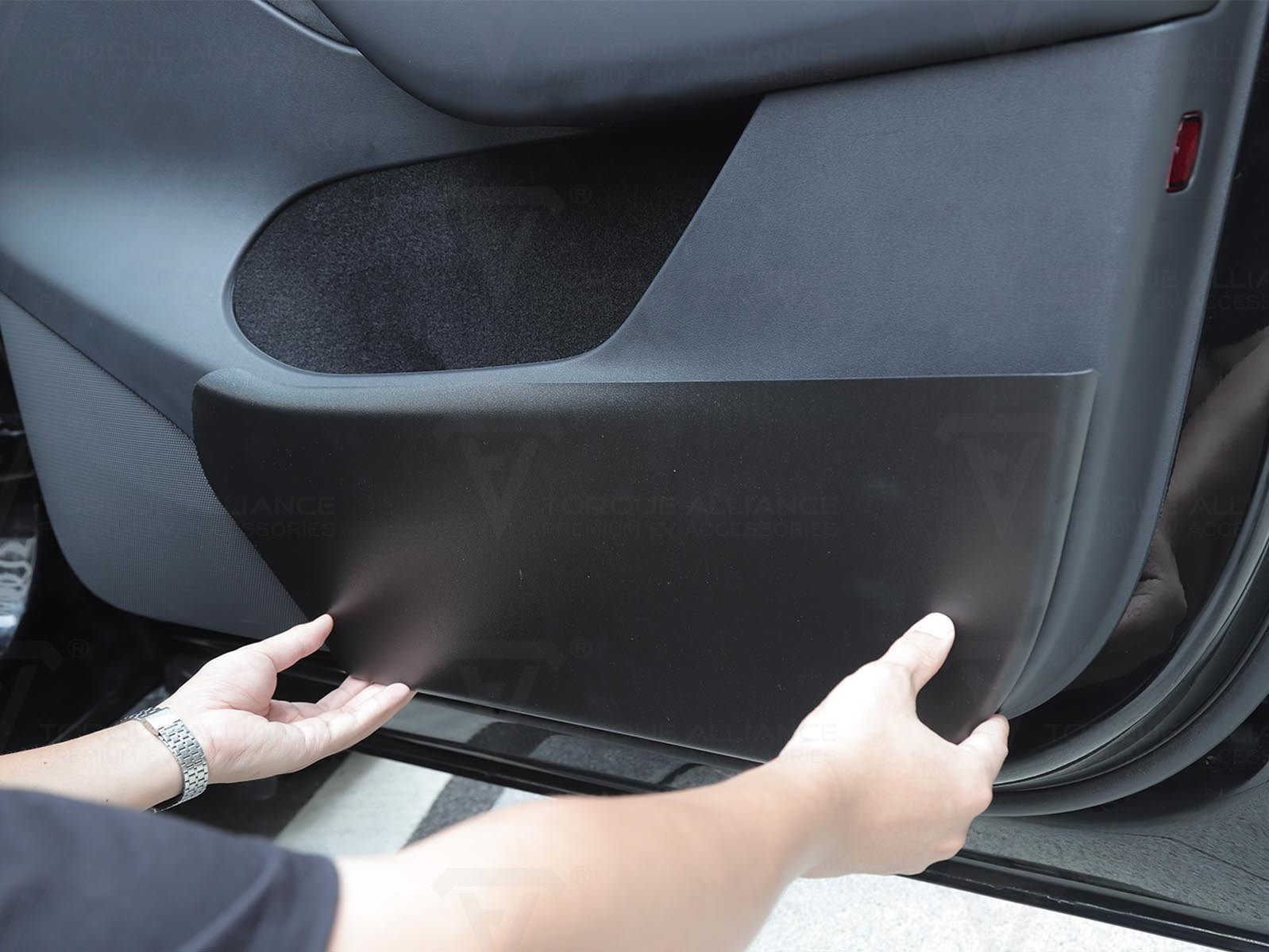 Tesla Model Y: Factory Customized Anti-kick Door Protection Plates (set of 4) - Torque Alliance