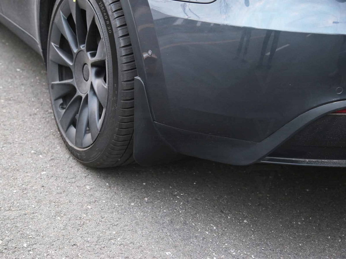 Tesla Model Y: Mud Flaps, Splash Guard (No-drilling) - Torque Alliance